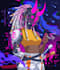 draw high quality futuristic cyberpunk anime illustration