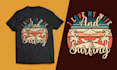 make awesome vintage retro t shirt logo design