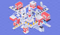 create an isometric industrial illustration