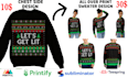 do unique ugly christmas sweater and all over print unisex sweatshirt