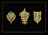 design a luxury minimalist monogram and initial letter logo