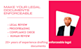 review and improve ai generated legal documents