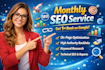 do complete monthly SEO service with on page and off page for 1st rank