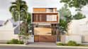 3d exterior perspective rendering