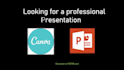 do presentation in canva and powerpoint