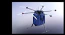 design a 3d model of a delivery drone