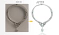 do high end jewelry retouching with diamond enhancement and metal polish