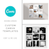 deliver custom canva templates for an aesthetic feed