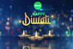 create happy diwali logo animation