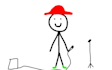 draw a beautiful stickman