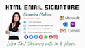 create HTML email signatures