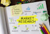 do industry analysis, competitor analysis and market research