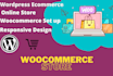 build and design ecommerce website using woocommerce store in 24hrs