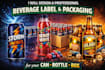 design a professional beverage label and packaging for your can, bottle,box