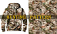 create a hunting seamless camouflage pattern