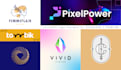 create 3 modern minimalist business logo design