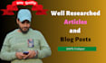 write SEO friendly  articles that rank
