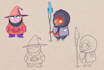 draw 2d game characters, animation and game assets
