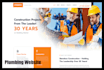 do construction, architecture, real estate or plumbing website in 24 hrs