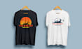 do simple modern trendy minimalist t shirt design