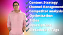 be your youtube SEO strategist and channel growth manager