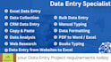 do all kinds of data entry related jobs
