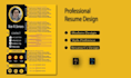 design professional and interactive CV resume design