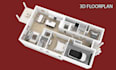 create 3d render realistic 3d floor plan , exterior or interior