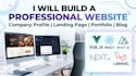 build professional website, landing page, company profile