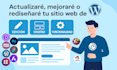 actualizar, mejorar o rediseñar sitio web wordpress elementor