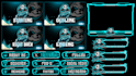 make custom professional animated twitch overlay, twitch stream overlay