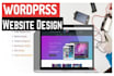 design modern wordpress woo commerce website or online shop