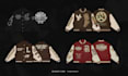 design college varsity jacket for streetwear clothing brand