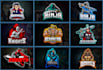 esport mascot logo, spartan, knight, monkey, ninja, gorilla