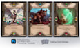 make a boardgame card template, ccg and tcg card design