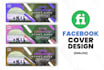 design creative web banner ad, header and facebook cover