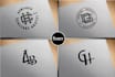 design modern monogram and initial business logo