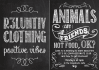 design chalkboard posters, menu, flyer