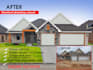 change house or wall color, facade paint modernize  home exterior