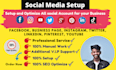 completely social media set up