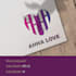 modern abstract lettering logo design