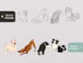 create cute animal character, cartoon mascot