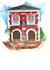 fill with colors your favourite city spots, venues