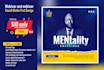 webinar and webinar  social media post design