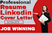 write,edit CV,resume,cover letter, linkedin boost