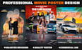 design cinematic movie poster, album or podcast cover