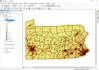 create heat and density maps  and do hotspot analysis