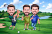 draw a premium golf caricature or any sports caricature