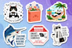 create cute hand drawn custom sticker designs for your brand