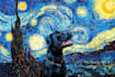 make van gogh style oil painting portrait for you